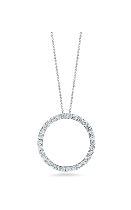 18K WHITE GOLD TINY TREASURES DIAMOND CIRCLE NECKLACE