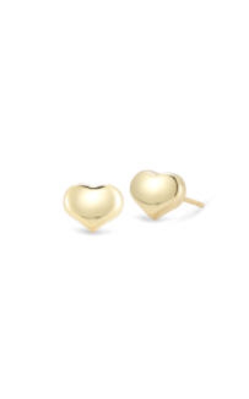 18K GOLD TINY TREASURES HEART STUD EARRINGS