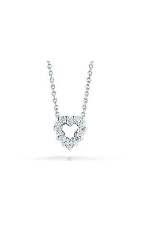 18K White Gold Tiny Treasures Diamond Heart Necklace